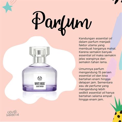 parfum dan cologne adalah.